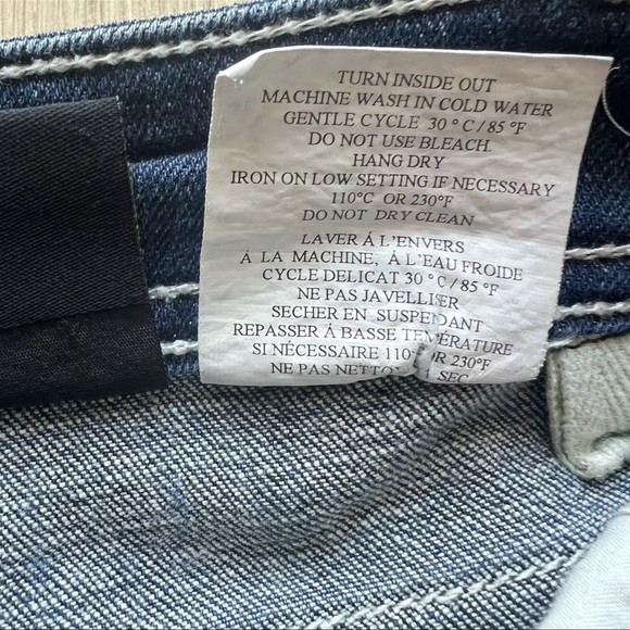 Cartise Embellished Low Rise Jeans Blue Zipp Pockets Women's Size 4 - Picture 11 of 16